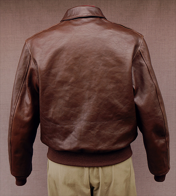 Good Wear Leather Rough Wear 42-1401-P Type A-2 Jacket Reverse View 