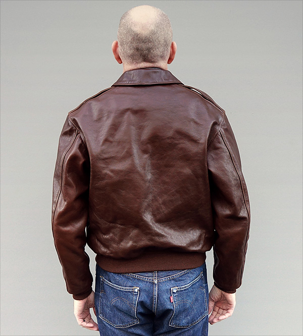Good Wear Leather Rough Wear 42-1401-P Type A-2 Jacket Reverse View