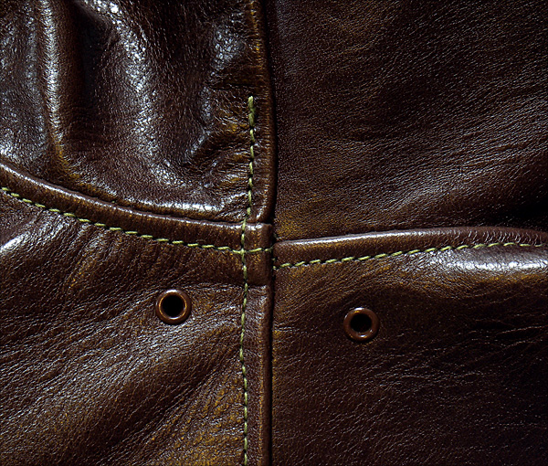 Good Wear Leather's Rough Wear Type A-2 Arm Seams