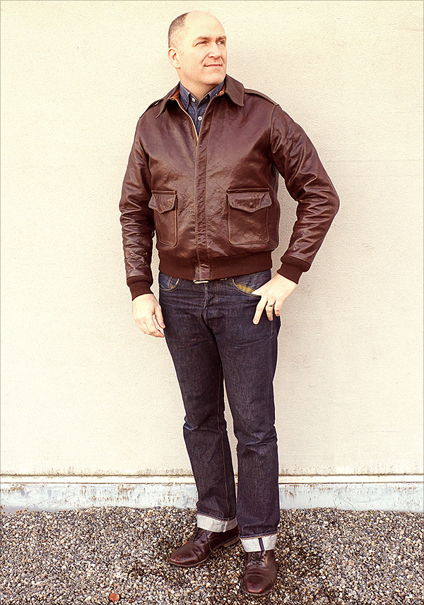 Good Wear Leather's Rough Wear 27752 Type A-2 Front View