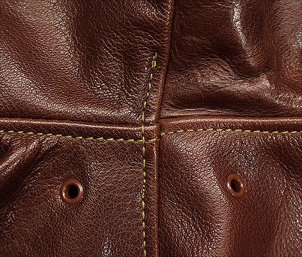 Good Wear Leather's Rough Wear 27752 Type A-2 Arm Seams