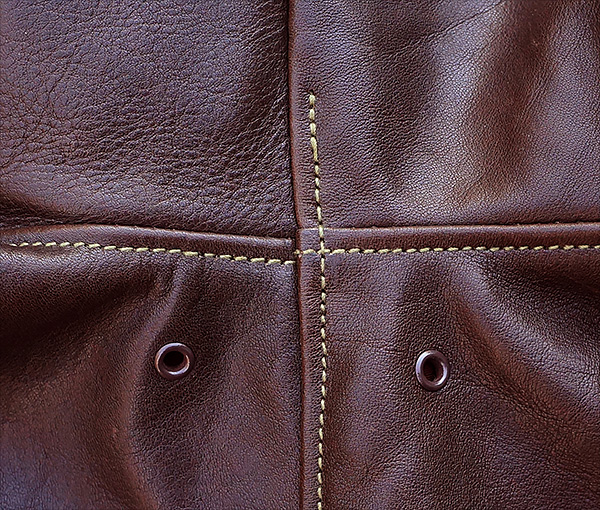 Good Wear Leather's Rough Wear 27752 Type A-2 Arm Seams