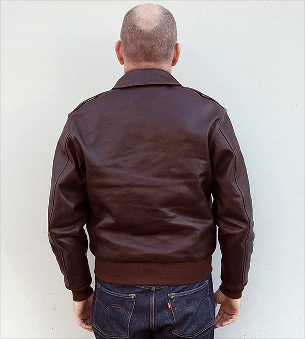 Good Wear Leather's Rough Wear 27752 Type A-2 Reverse View