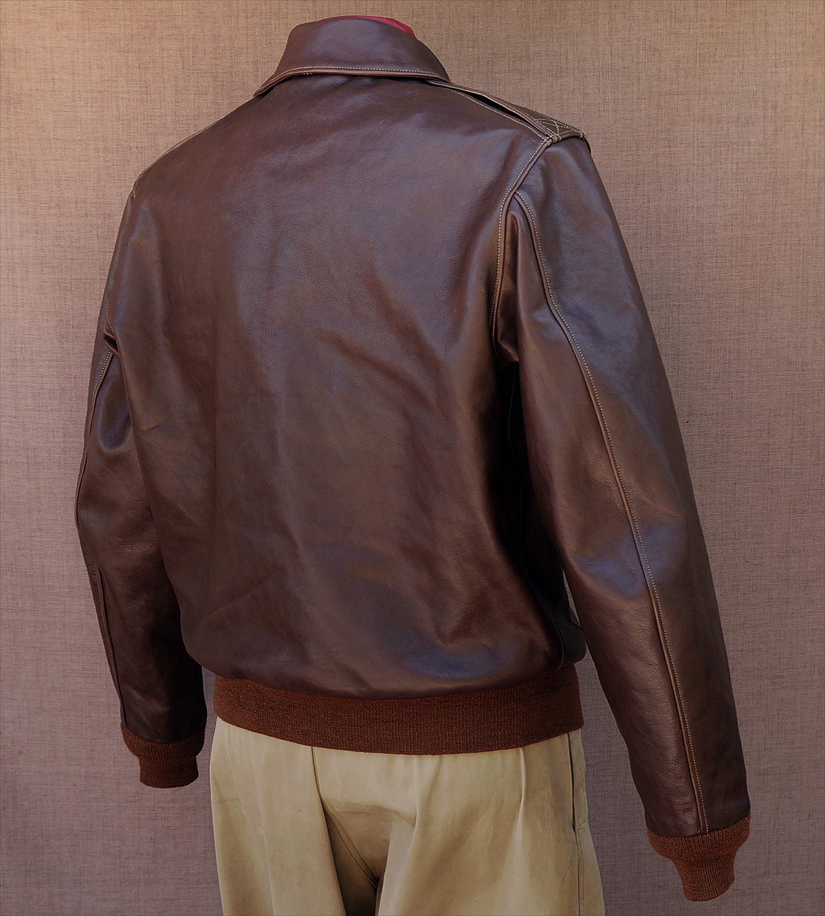 Good Wear Leather's Rough Wear 27752 Type A-2 Reverse View