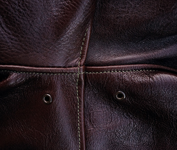 Good Wear Leather's Rough Wear 27752 Type A-2 Arm Seams