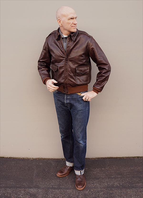 Good Wear Leather's Rough Wear 27752 Type A-2 Front View