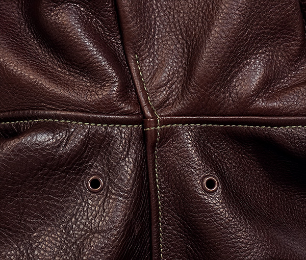Good Wear Leather's Rough Wear 27752 Type A-2 Arm Seams