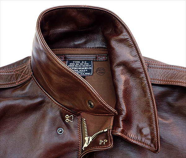 Good Wear Leather's Star Sportswear Type A-2 Jacket Collar