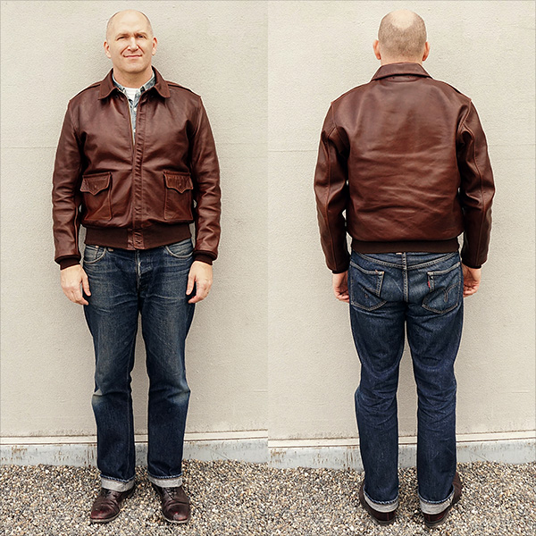 Good Wear Leather's Star Sportswear Type A-2 Jacket Reverse View