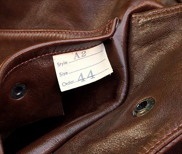 Good Wear Leather's Star Sportswear Type A-2 Jacket Pocket Tag