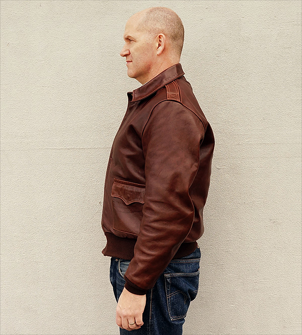 Good Wear Leather's Star Sportswear Type A-2 Jacket Reverse View