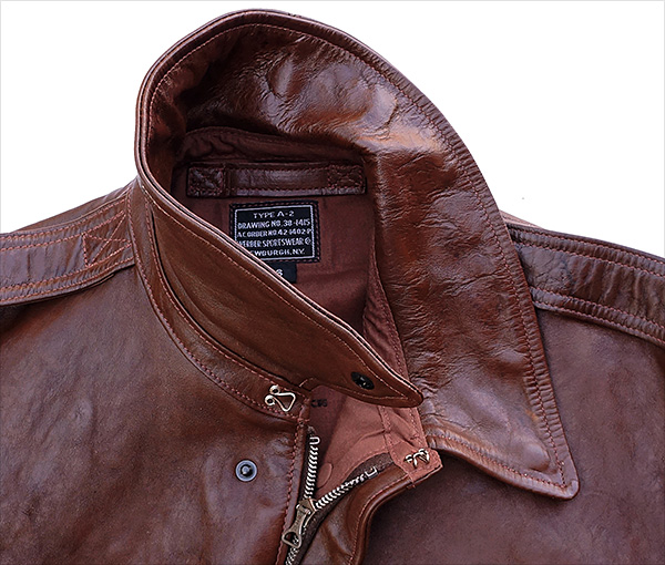 Good Wear Leather Werber Sportswear 42-1402-P Type A-2 Jacket Collar