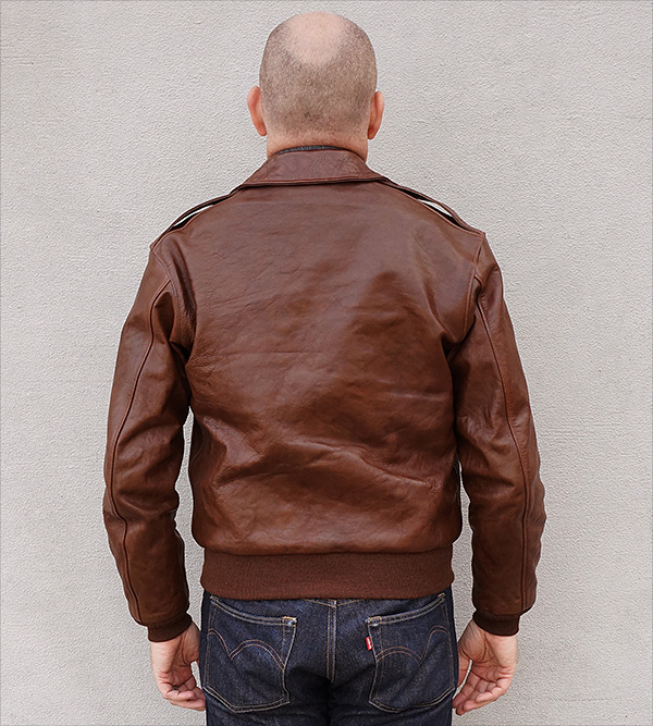 Good Wear Leather Werber Sportswear 42-1402-P Type A-2 Jacket Reverse View 